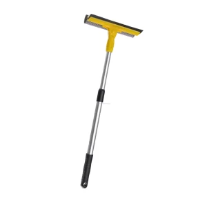 20 cm Swivel Window Squeegee Cleaning Tool Windshield Cleaning Sponge and Rubber with Telescopic Handle