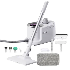 2000W Steam Cleaner with 11-Piece Kit Powerful for Home Hotel RV Daily Cleaning with Steam Mop