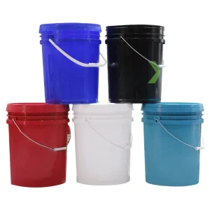 20L 25L Food Grade 5 Gallon 7 Gallon Plastic Buckets with Handle Paint Plastic Pail