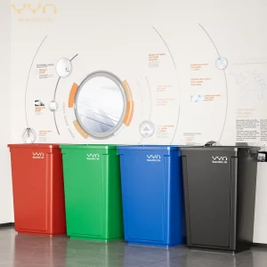 20L Open Top PP Indoor Outdoor Kitchen Waste Bin