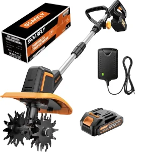 20V Handheld Mini Cordless Tiller Cultivator Electric 9 in Tilling Garden Tool CE RoHS OEM Factory