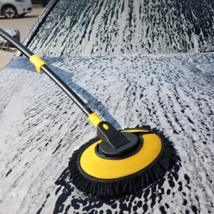21° Curved Car Cleaning Tools Car Washing Mop Cleaning Brush Telescopic Long Handle Car Cleaning Chenille Mop