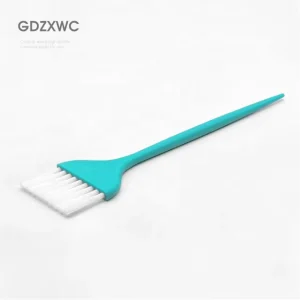 21cm Cleaning Brush White Nylon Flat Bristles Long Aqua Green PP Handle 7 Colors