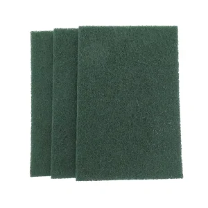 225*150*10mm Green Scouring Sheet Multipurpose Nylon Scrubbing Sponges Industrial Scouring Pad for Metal Wood Polishing Cleaning
