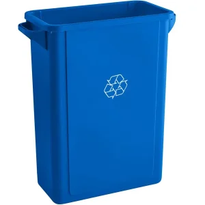 23Gal Rectangle Waste Bins Durable Plastic Garbage Cans Trash Bin