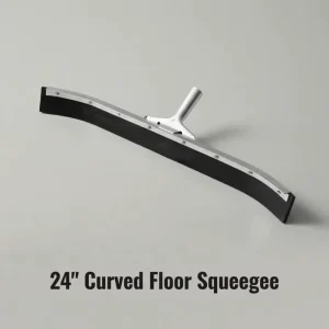 24″ Curved Floor Squeegee With Aluminum Frame And Rubber Blade Eco-Friendly For Industrial Floor Cleaning Bulk Supply