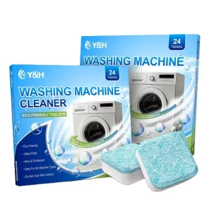 24-Piece Box Washing Machine Drum Cleaner Descaler Effervescent Tablets