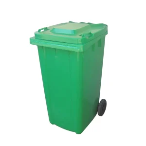 240 L HDPE Street Garbage Bin with Lid Plastic Color Wheelie Bin Waste Container