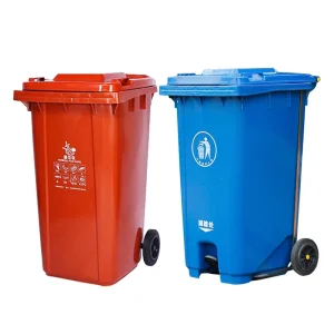 240L Eco Friendly PP Plastic Dustbin Cover Big Size Outdoor Open Top Storage Bucket Garbage Waste Bins Recycling Bin