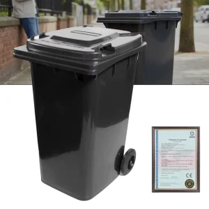 240L MGB Plastic Wheelie Bin Waste Recycle Container Mobile Garbage Bin Trash Can with Wheels