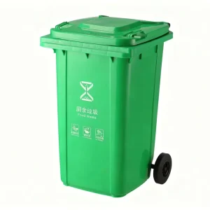 240L Outdoor Recycle Plastic Trash Can Durable HDPE Waste Garbage Wheelie Bin for Commercial Area