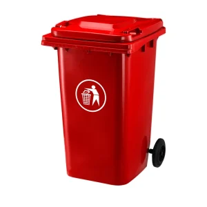 240L Outdoor Wheelie Garbage Bin HDPE Polyethylene Rectangular Wastebin Recycle Bin Waste