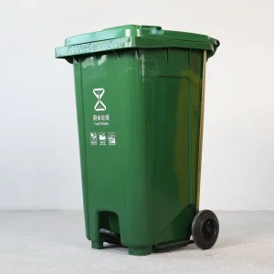 240L Recycling Pedal Trash Can Outdoor Street Garbage Bin Plastic Waste Bins