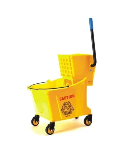 24L PP Mop Wringer Trolley Bucket with Custom Logo Eco-Friendly Durable Design