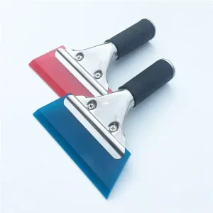 25 mm 50 PCS Lot Stainless Steel Rubber Squeegee Window Tint Film Tools for Car Window Paint Protection Film Squeegee