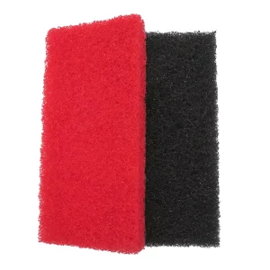 250*120*25MM Industrial Scouring Pad Black Scouring Pad Nylon Scrubbing Sponges Cleaning Cloth for Bathrooms Kitchen Clean