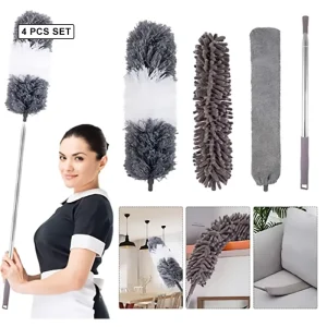 250cm Bendable Microfiber Hand Cleaning Car Duster Suits Cobweb Extendable Duster Set Cleaning Tools Telescope Duster
