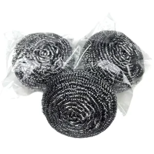 25g pieces 410 Stainless Steel Scrubber Metal Scouring Pads Sponge Cleaning Ball for Dishes Pots Pans
