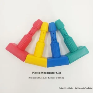25mm Clamp on Plastic Tiger Clip Detachable Mop Replacement Parts for Commercial Cotton Wax Water Mop