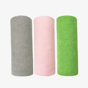 25x25cm 20pcs Microfiber Disposable Tear Kitchen Drying Towel Non Stick Oil Dish Rags Warp Knitted Absorbent Roll Cleaning Cloth