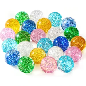 27mm Ball Transparent Fine Powder Elastic Ball Can Float On Water Children’s Toy Ball Capsule Blind Box
