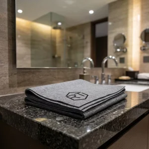 280-340GSM Laser Printed Lint Free Car Washing Magic Polishing Cloth for Glass Mirror