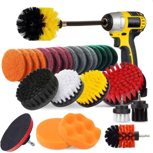 28pcs Drill Cleaning Brush Attachment Set for Cleaning Kitchen Bathroom Carpet