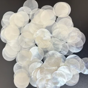 2AGrade 24*0.15MM Natural Shell MOP White Mother of Pearl Watch Dial Accessories Customizable Wristwatch Tools Parts