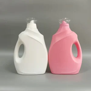 2L 3L Laundry Detergent Softener Dispensing Bottle PE Thickened Plastic Barrel Screw Cap for Clothing Care Solution Packaging