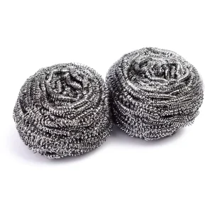 2pack 35g Kitchen Cleaning Scouring Ball Stainless Steel Wire Scourer Sponges & Scouring Pads