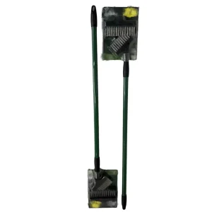 2pc Set of 130mm and 100mm Plastic Deck and Paving Brush