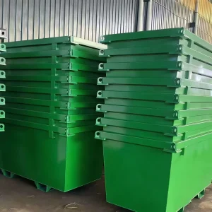 3-6cbm Flat Pack Skip Bin Container Mini Dumpster Waste Recycling Bin for Commercial Waste Collection