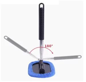3 in 1 Car Washer Tool with Telescopic Window Brush Mirror Wiper Windshield Cleaning Wiper