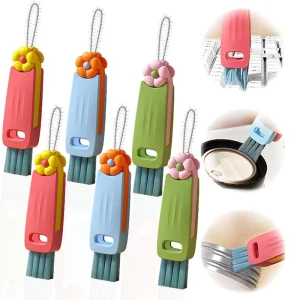3 in 1 Cup Lid Cleaning Brush Set Multifunctional Bottle Gap Cleaning Brush Cleaner Home Kitchen Crevice Brush Tools