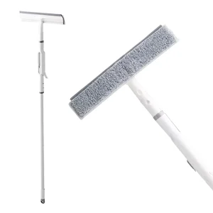3 in 1 Eco Friendly Glass Cleaning Squeegee with Microfiber Rubber PP and Aluminum Head Sprayer and Wiper for Windows