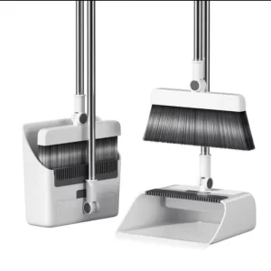 3 in 1 Foldable Rotating Long Brush Set Long Handle Broom and Dustpan Cleaning Floor Brushes Set for Home Kitchen Room Office
