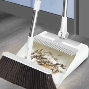 3 in 1 Home Floor Cleaning Broom and Dustpan Set with Lint Roller for Deep Cleaning