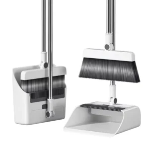3 in 1 Long Handle Cleaning Brush Broom and Dustpan Set