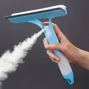 3 in 1 Multi-function Spray Cleaner Glass Wiper Squeegee Sponge Brush Watering Can Double Side Wiping Window Mop Spray Brush