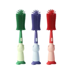 3 in 1 Silicone Removable Multi Purpose Cleaning Brush for Home Cleaning Handle Style for Bathroom Use Box Packing