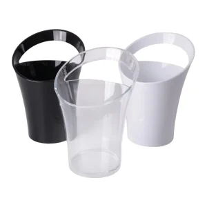 3.2L Plastic Diagonal Single Lift Champagne Bucket Bar Fall Resistant Beer Ice Bucket KTV Special Acrylic Round Ice Bucket