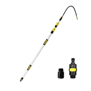 3.6M Eco Friendly Reusable Gutter Cleaning Pole Aluminum Telescopic Multifunctional Plastic Button Switch for Household Use