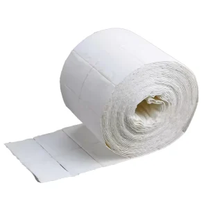 300/500PCS Disposable Liquid Nail Polish Remover Pads Per Roll Lint Free Nail Cleaning Cotton Wipes Pure Cotton Fiber