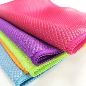 300GSM Cloth Car Cleaning Towel Glass Cloths for Car Window Glass Chiffon Cleaning