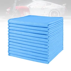 300gsm Microfiber Absorbent Glass Cloth Square Plain Style No Trace Wiping Lens for Car and Household Cleaning