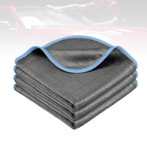 300gsm Microfiber Absorbent Glass Cloth Square Plain Style No Trace Wiping Lens for Car and Household Cleaning