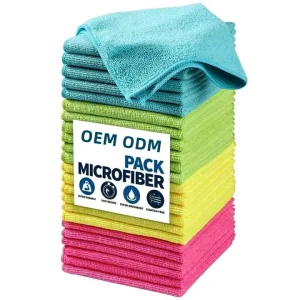 300gsm Microfiber Cleaning Cloth Quick Dry Premium Lint Free Scratch Free High Absorbent Car Cleaning Towels Dish Rag Microfibre