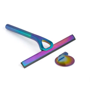 304 Stainless Steel Glass Cleaning Tools Bathroom Squeegee Silicone Window Mirror Scrapers for Bathroom and Toilet Cleaning