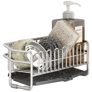 304 Stainless Steel Narrow Dishcloth Drain Rack Ultra-narrow Multifunctional Modern Minimalist Countertop Storage Kitchen Holder