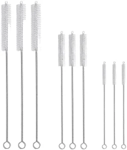 304 Stainless Steel Straw Brush Multiple Models of Nylon Test Tube Brush Spiral Cup Brush Multifunctional Cleaning